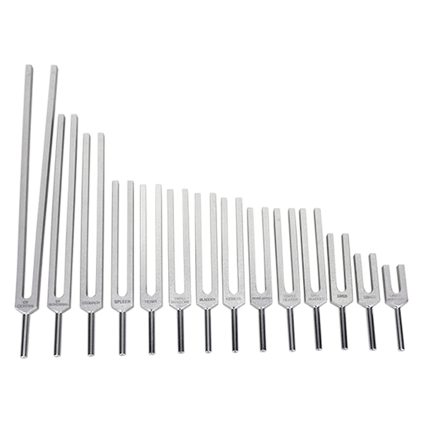 14 Acupuncture Meridian Tuning Fork Set - Unweighted