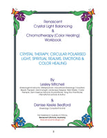 Crystal Light Balancing and Chromotherapy Workbook
