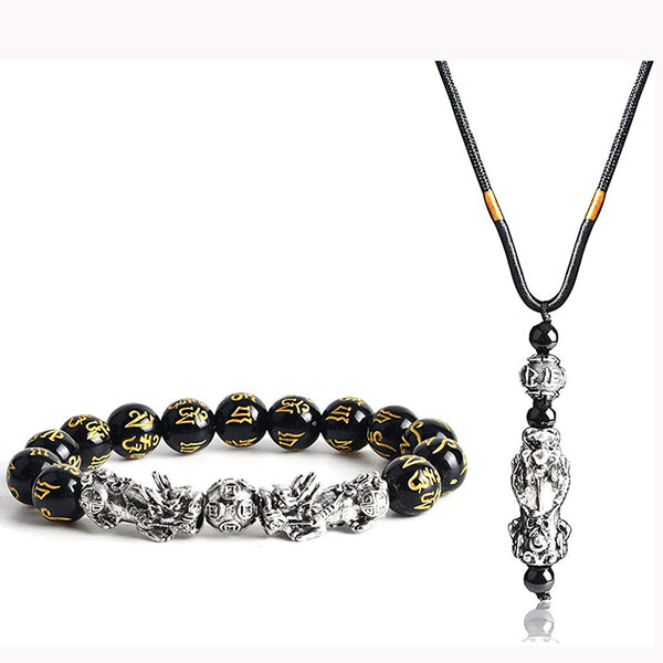 Pi Xiu Bracelet and Necklace Set