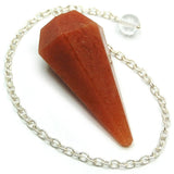 Red Aventurine 6 Sided Pendulum