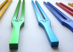 Chakra Tuning Forks with Color Therapy