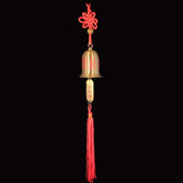 Quan Yin Brass Bell with Red Tassel