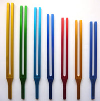 Chakra Tuning Forks with Color Therapy
