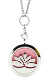 Aromatherapy Diffuser Pendant #1 and Chain - Black