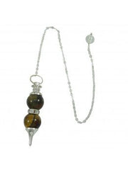 Tiger Eye Double Sphere Pendulum