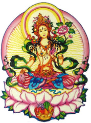 White Tara Window Sticker