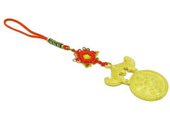 Golden Bat Coin Amulet