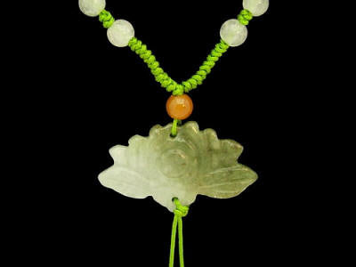 Jade Lotus Flower Necklace