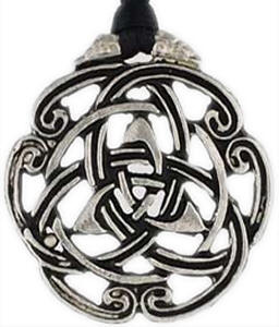 Triquetra and Celtic Knot Pendant