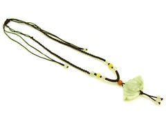 Jade Bat with Coin Necklace