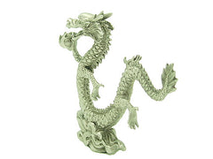 Pewter Victory Dragon Grasping Wealth