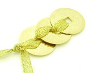 Three Auspicious Golden Feng Shui Coins