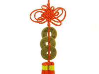 Three Coins With Mystic Knot Tassel
