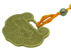 Vintage Feng Shui Lock Coin Amulet Wealth Magnifier