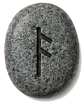 ANSUZ rune stone