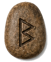 BERKANA rune stone