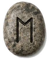EHWAZ rune stone