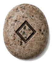 INGUZ rune stone