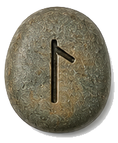 LAGUZ rune stone