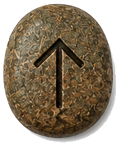 TEIWAZ rune stone