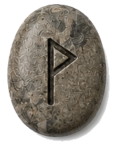 WUNJO rune stone