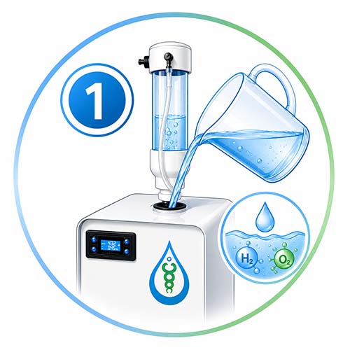 1. Fill With Distilled Water