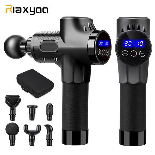 Professional 6 Heads LCD Massage Gun with Bag