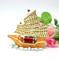 Chinese Wealth Ship Laden With Treasure for Feng Shui