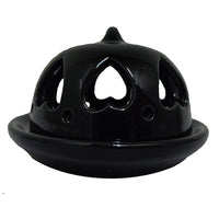 Incense Cone Holder - Ceramic - Black