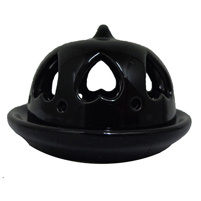 Incense Cone Holder - Ceramic - Black