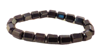 Large Hexagonal Links Magnetic Hematite Bracelet