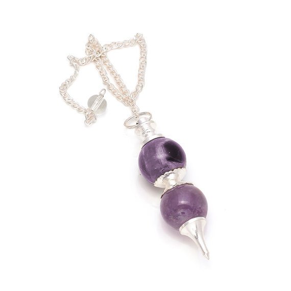 Amethyst Double Sphere Pendulum