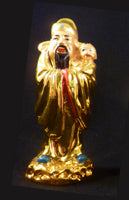 Golden Fuk Luk Sau Statues - Fu Lu and Shou Statues