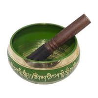 Tibetan Singing Bowl - Green