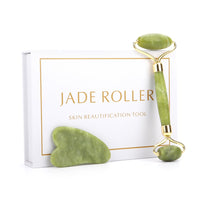 Duel Jade Roller Gua Sha Face-lift Set Facial Massage Roller