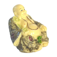 Buddha with Ivory Jade Finish
