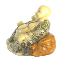 Buddha with Ivory Jade Finish