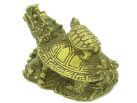 Brass Dragon Tortoise Carrying a Child