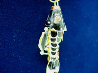 Fish for Abundance Pendant with Chain (Black)