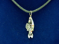 Fish for Abundance Pendant with Chain (Black)
