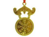 Golden Bat Coin Amulet