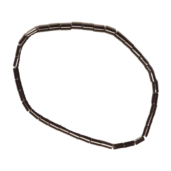 Small Cylindrical Links Non-Magnetic Hematite Bracelet