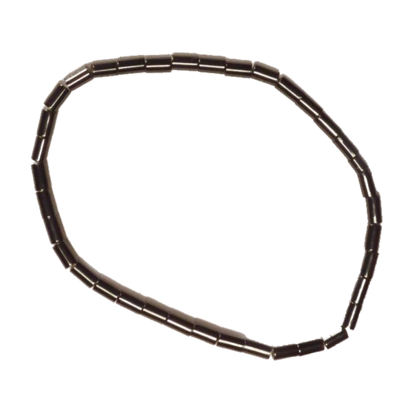 Medium Cylindrical Links Magnetic Hematite Bracelet
