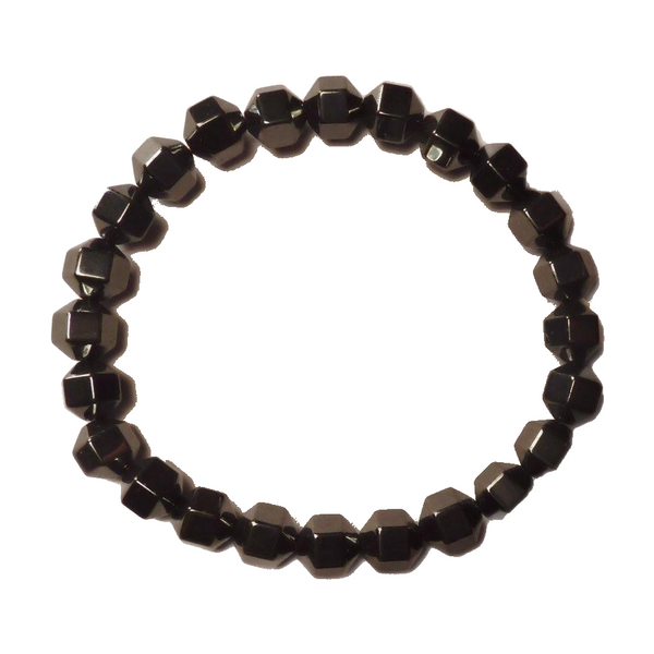 Medium Hexagonal Links Non-Magnetic Hematite Bracelet