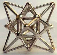 Sacred Geometry Heart Star Pendant - Sterling Silver