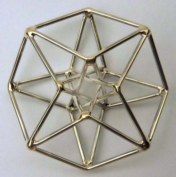 Sacred Geometry - Silver Hyper Cube