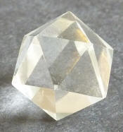Icosahedron Sacred Geometry Quartz Crystal