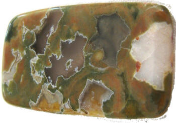 Rainforest Jasper Tumbled Gemstone