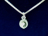 Yin Yang Pendant with Rhodium Plated Chain