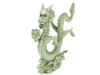 Pewter Victory Dragon Grasping Wealth
